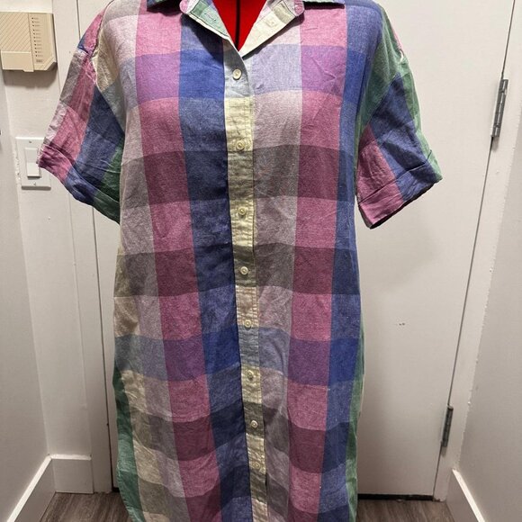 Gap Linen-Cotton Shirtdress (Large) **NWT** - Picture 2 of 6
